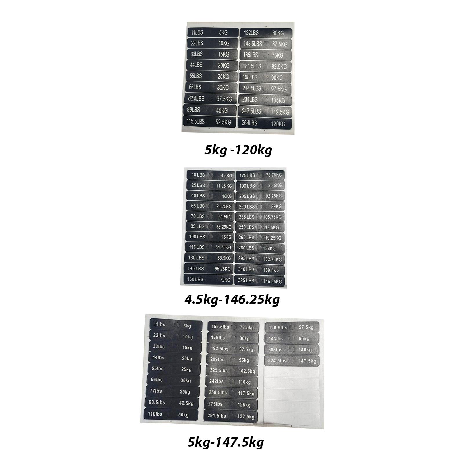 Heavy Equipment Stickers - Weight Stack Labels Stickers Gym Equipment