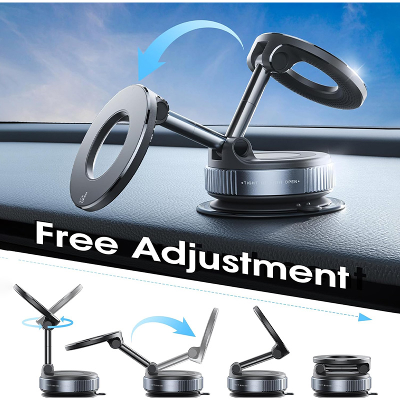 Foldable Magnetic Phone Holder - Vacuum Suction Cup Lifter ulasan dan harga
