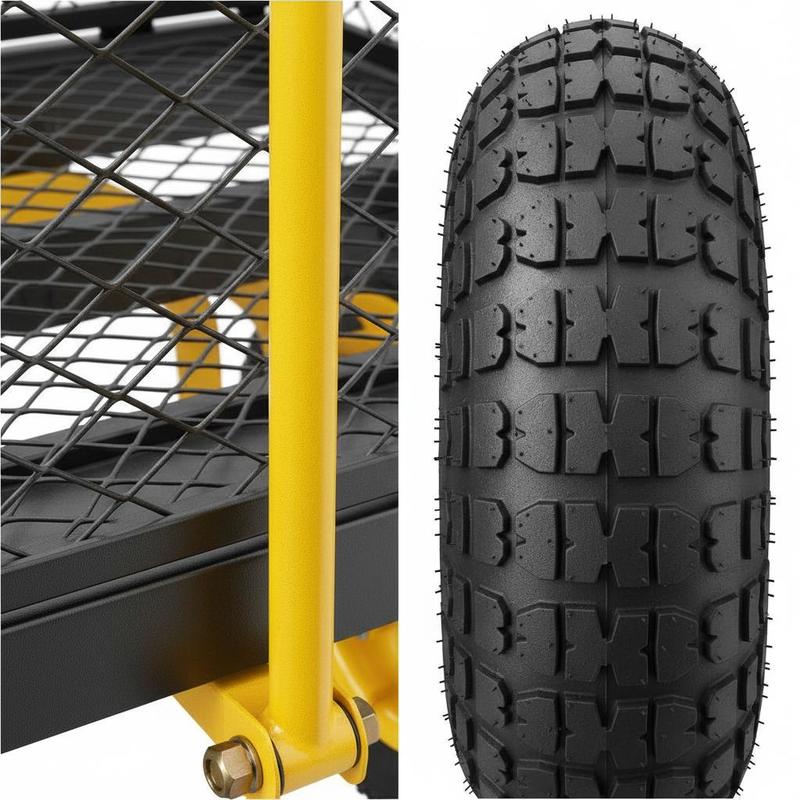 Steel Garden Cart 900 Lbs For  - Heavy Equipment Yard ulasan dan harga