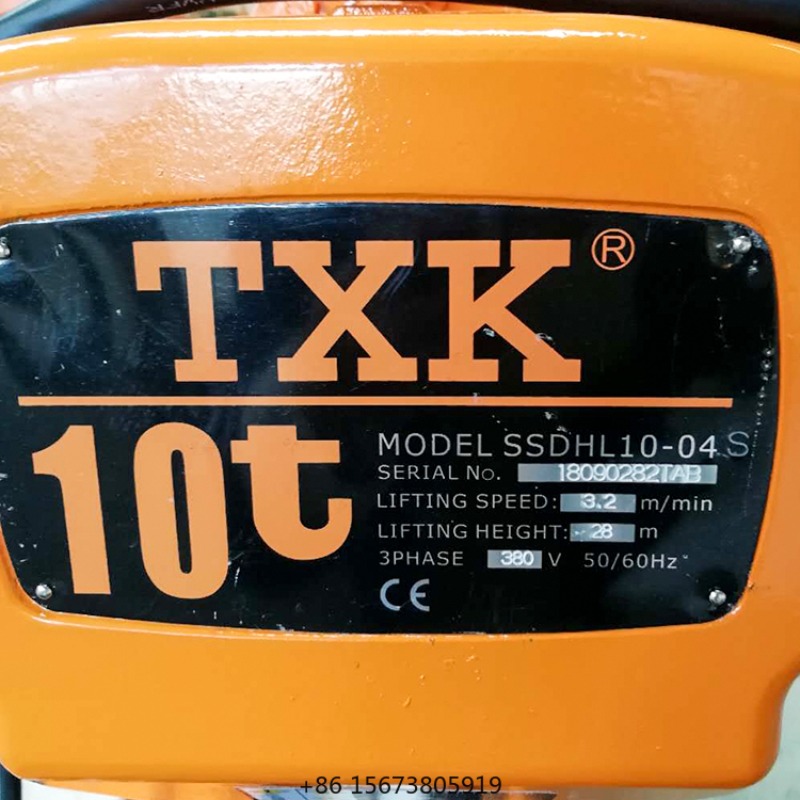 TXK Chain Hoist Electric 10ton - Electric Chain Hoist ulasan dan harga