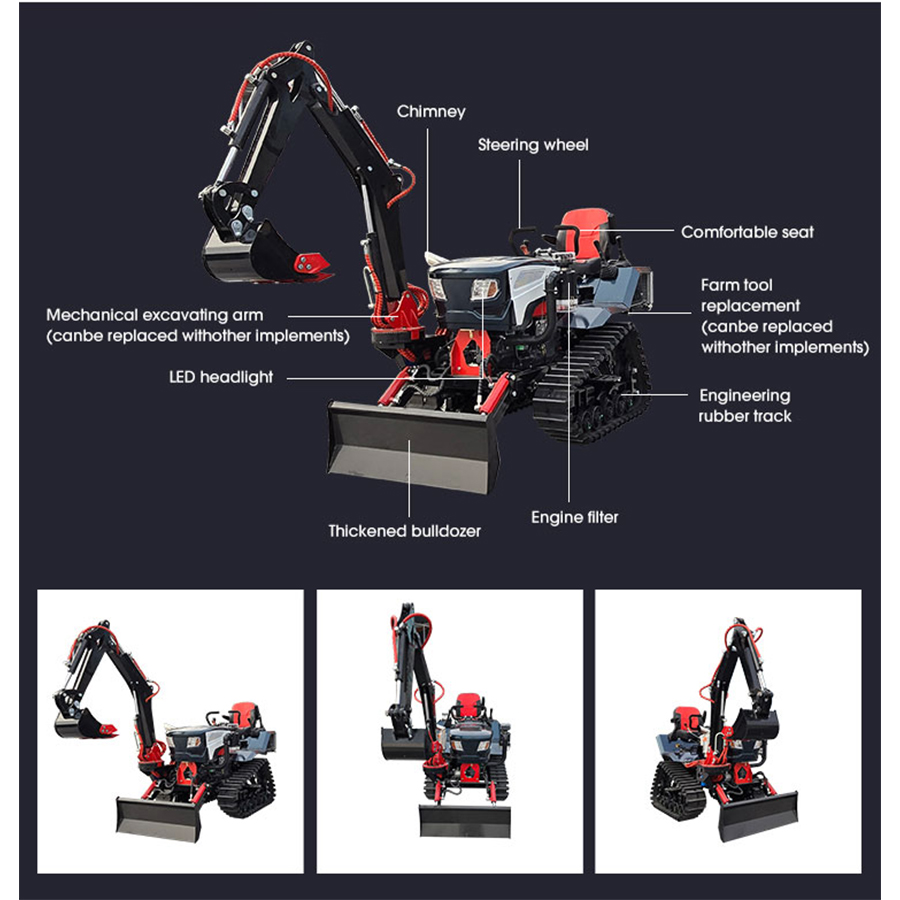 Ce Euro5 Farm 25hp 35hp 50hp 8 - Tractor Backhoe ulasan dan harga