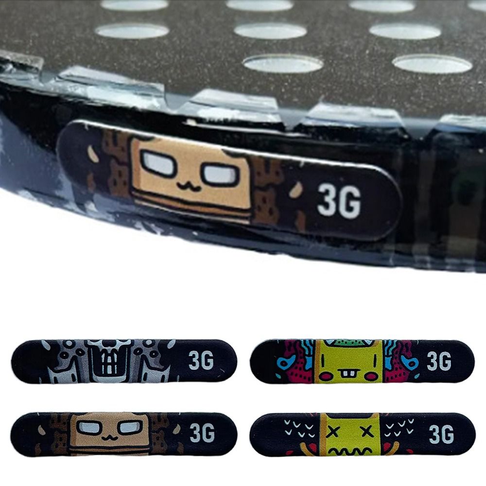 6PCS Cartoon Tennis Racket Wei - Heavy Equipment Stickers ulasan dan harga