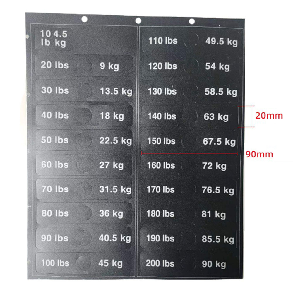 Weight Stickers Self-Adhesive  - Heavy Equipment Stickers ulasan dan harga