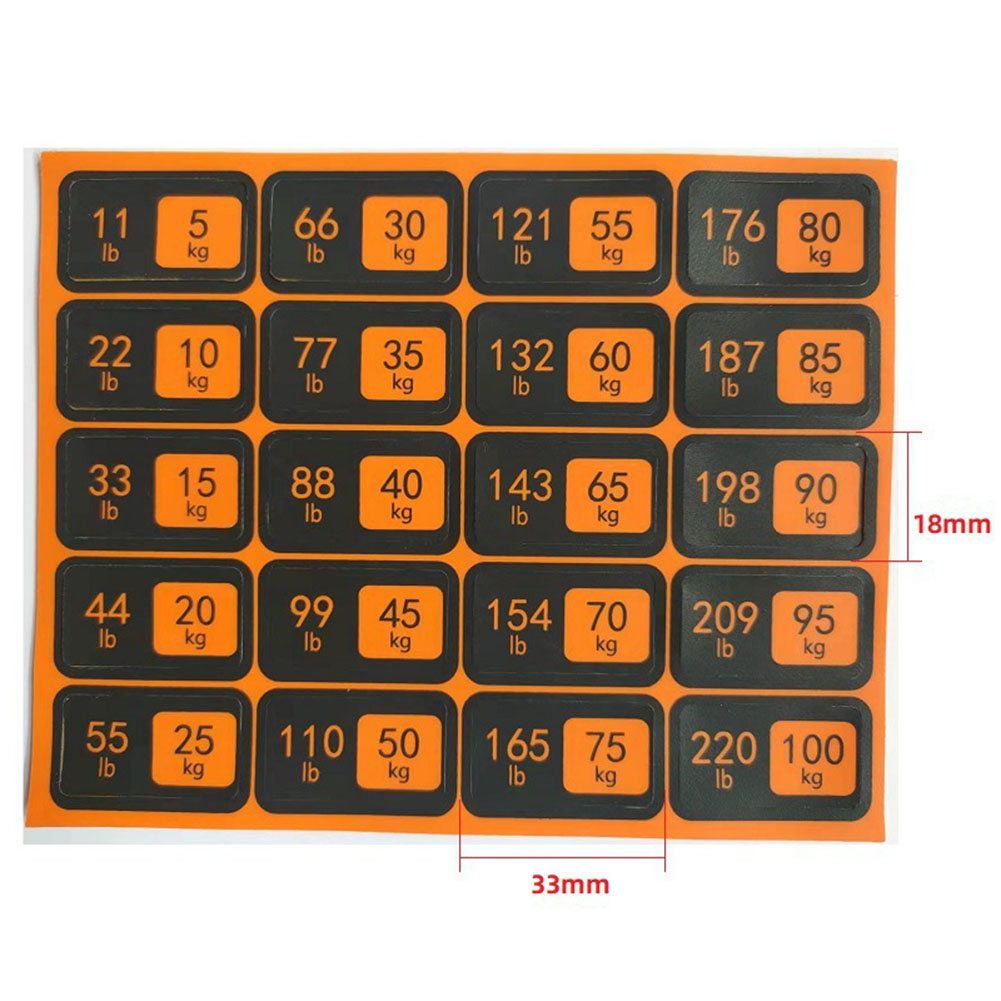 Weight Stickers Self-Adhesive  - Heavy Equipment Stickers ulasan dan harga