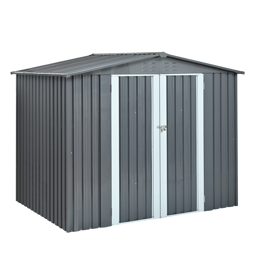 Metal Storage Shed with Double - Heavy Equipment Yard ulasan dan harga