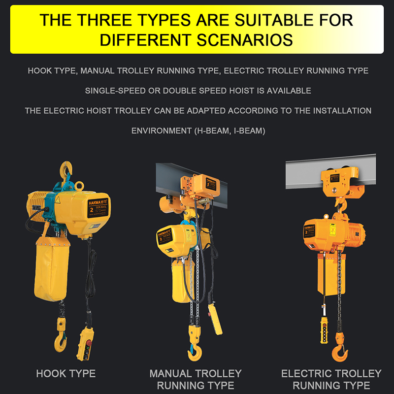 Chenli 220V 380V 50HZ 3PH 2 T  - Electric Chain Hoist ulasan dan harga