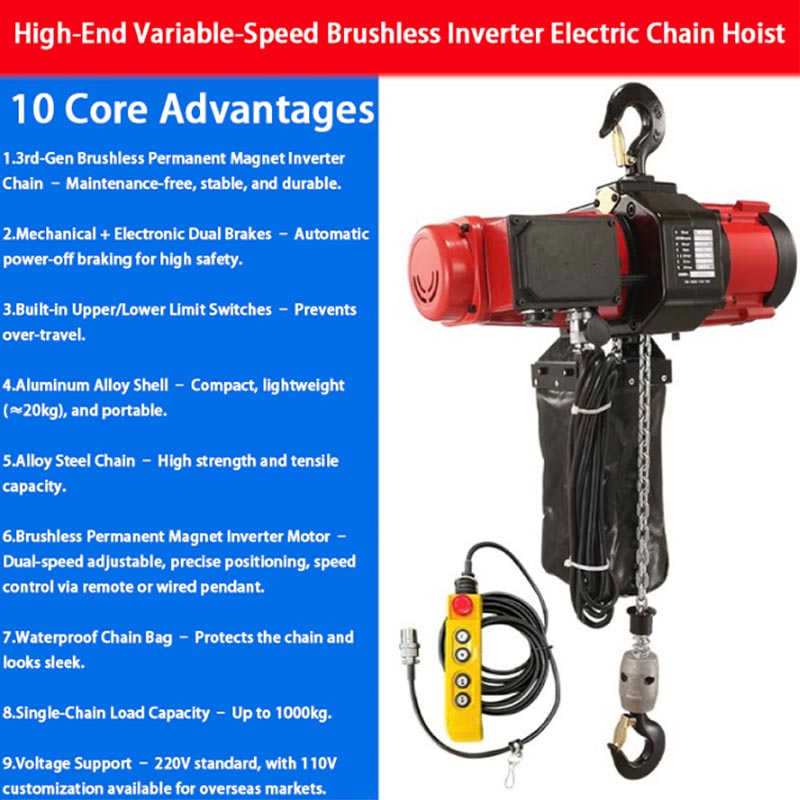 220V Electric Chain Hoist Adju - Electric Chain Hoist ulasan dan harga