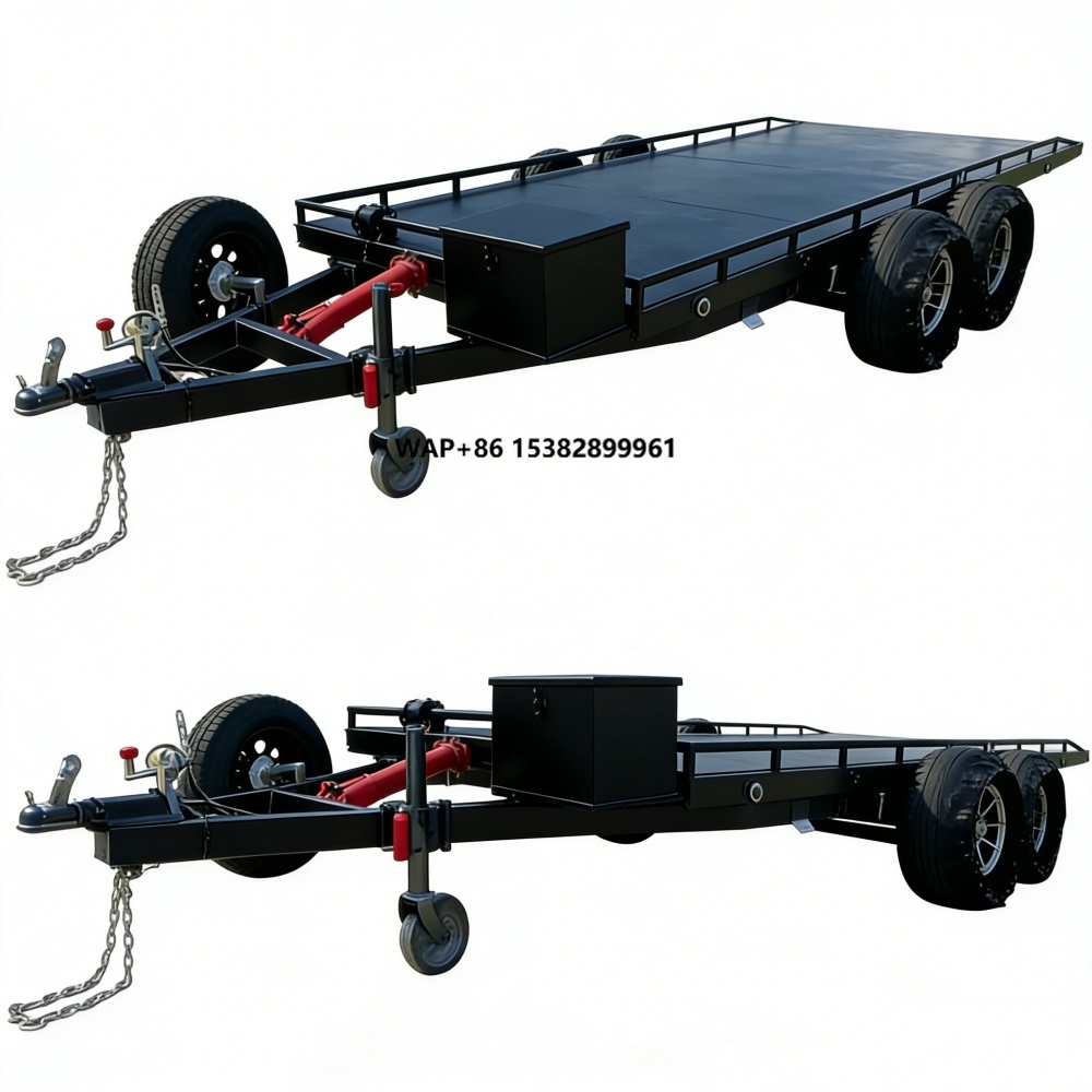 Heavy-Duty Double Axle Steel C - Heavy Equipment Hauler ulasan dan harga