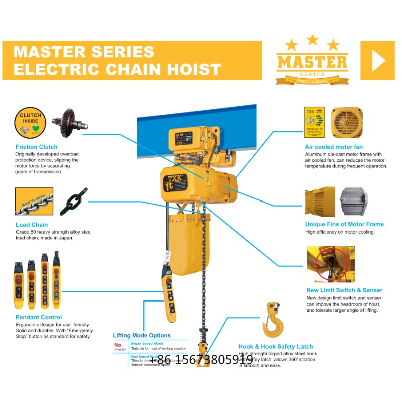 TXK 3 Tons  Electric Chain Hoi - Electric Chain Hoist ulasan dan harga